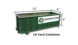 10yd Yard Waste Dumpster Rental