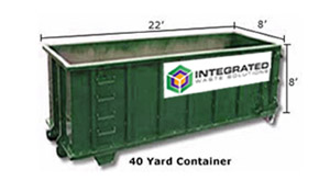 40YD rolloff dumpsters for rental